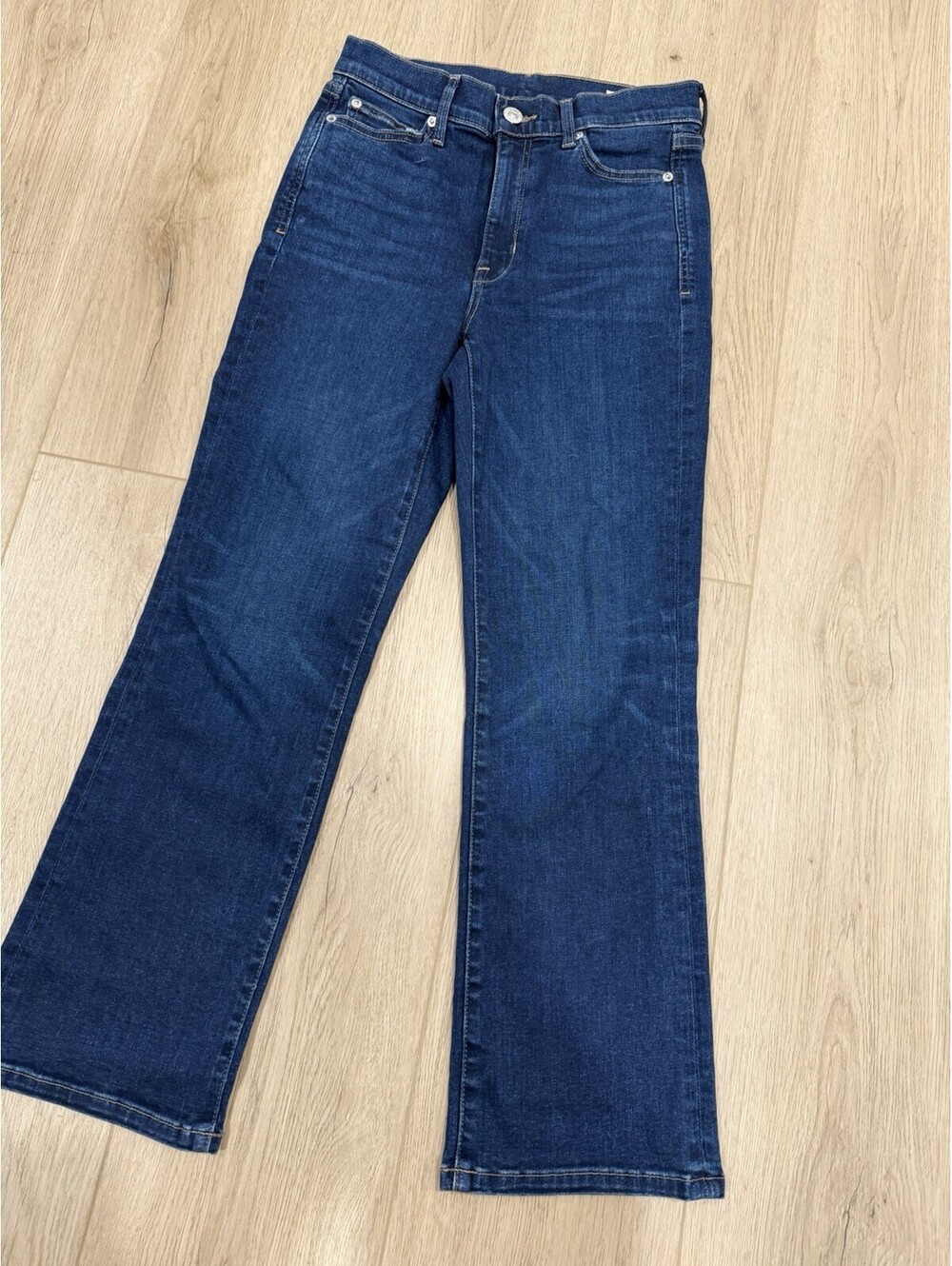 AYR The Pop Jeans Women's Size 25S Blue Mid Rise Stretch Denim Zip Fly - Picture 2 of 16